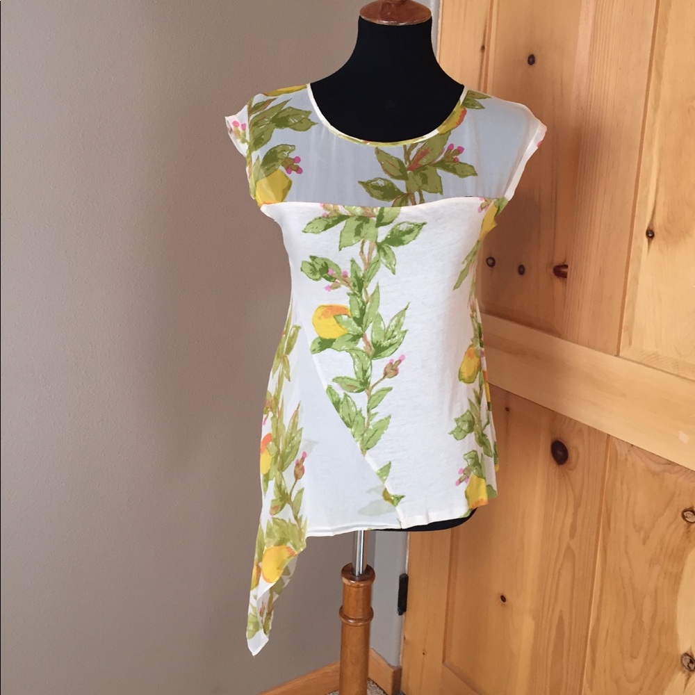 Anthropologie Top, Amalfi lemons